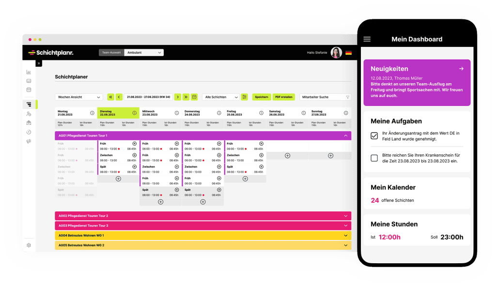 Schichtplanr. - Die Software für die Personaleinsatzplanung