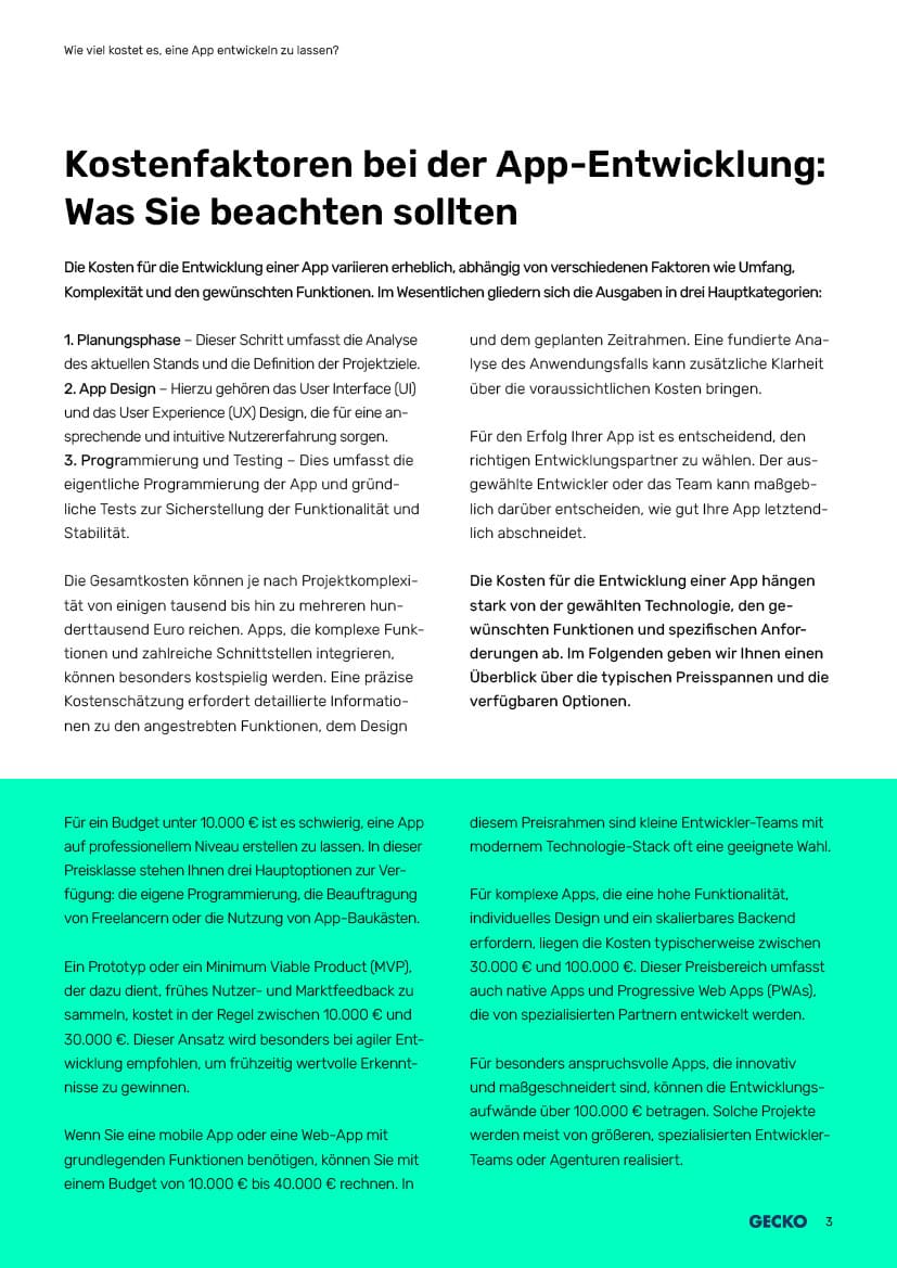 Eigene Mobile App entwickeln lassen: So viel wird es kosten Whitepaper