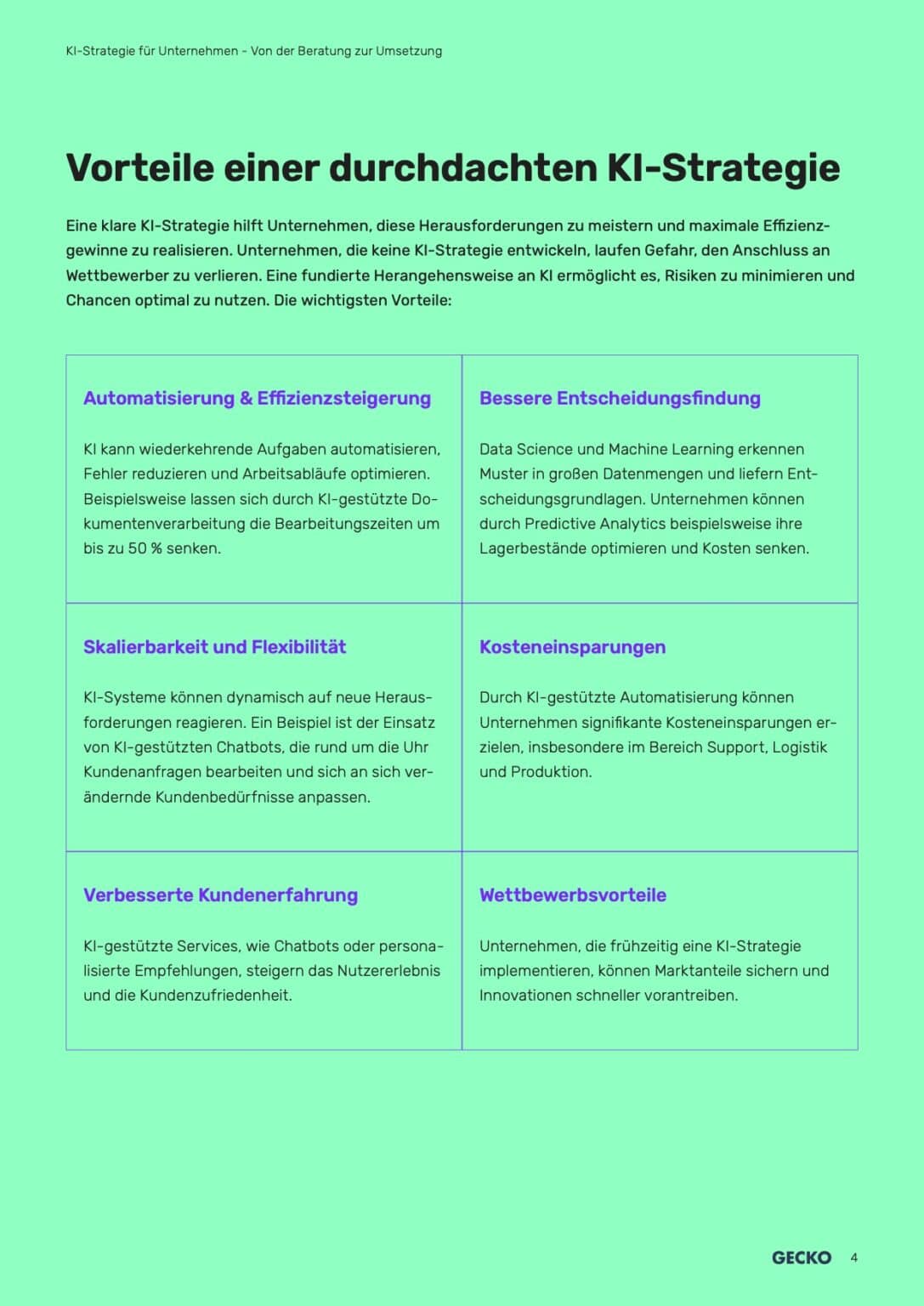 KI-Strategie für Unternehmen – Von der Beratung zur Umsetzung Whitepaper