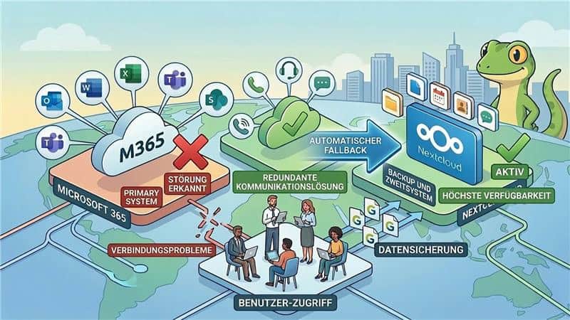 GECKO Business Continuity mit Nextcloud als Fallback zu Microsoft 365